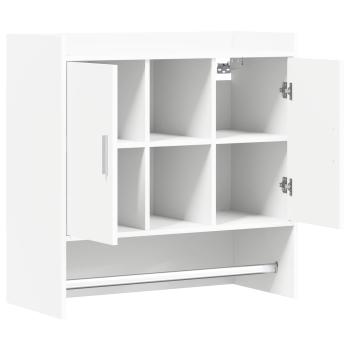 Wandregal Wandhalterung Wei? 80 x 36 x 80 cm Holzwerkstoff