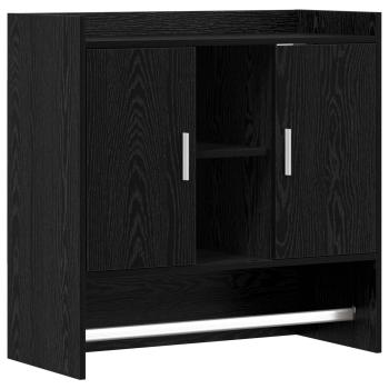 Wandregal Wandhalterung Schwarze Eiche 80 x 36 x 80 cm