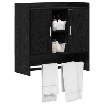 Wandregal Wandhalterung Schwarze Eiche 80 x 36 x 80 cm