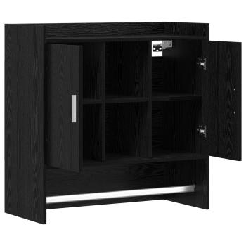 Wandregal Wandhalterung Schwarze Eiche 80 x 36 x 80 cm