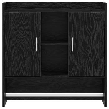Wandregal Wandhalterung Schwarze Eiche 80 x 36 x 80 cm