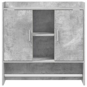 Wandregal Wandhalterung Betongrau 80 x 36 x 80 cm Holzwerkstoff