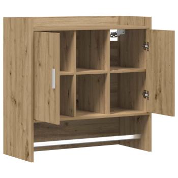 Wandregal Wandhalterung Artisan-Eiche 80 x 36 x 80 cm