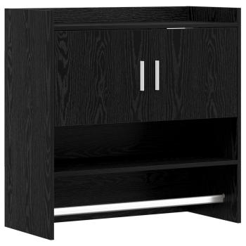 Wandregal Wandhalterung Schwarze Eiche 80 x 36 x 80 cm