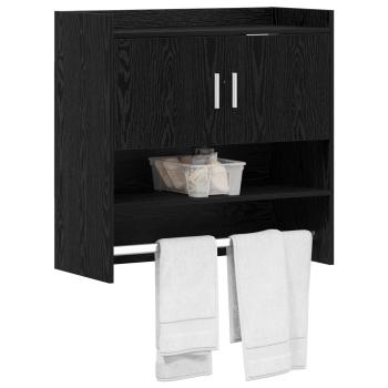 Wandregal Wandhalterung Schwarze Eiche 80 x 36 x 80 cm
