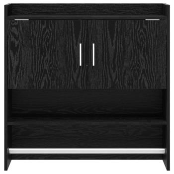 Wandregal Wandhalterung Schwarze Eiche 80 x 36 x 80 cm
