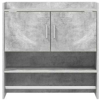 Wandregal Wandhalterung Betongrau 80 x 36 x 80 cm Holzwerkstoff