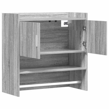 Wandregal Wandhalterung Grau Sonoma 80 x 36 x 80 cm