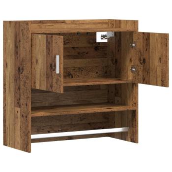 Wandregal Wandhalterung Altholz 80 x 36 x 80 cm Holzwerkstoff