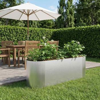 ARDEBO.de - Hochbeet im Garten Edelstahl 120 x 40 x 40 cm