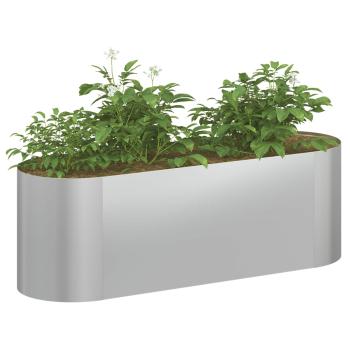 Hochbeet im Garten Verzinkter Stahl 120 x 40 x 40 cm