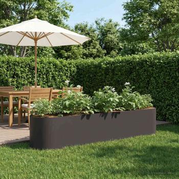 ARDEBO.de - Hochbeet im Garten Schwarz 200 x 40 x 40 cm