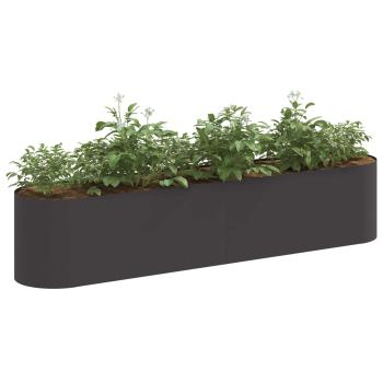 Hochbeet im Garten Schwarz 200 x 40 x 40 cm