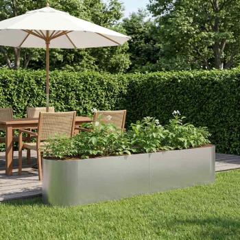 ARDEBO.de - Hochbeet im Garten Verzinkter Stahl 200 x 40 x 40 cm