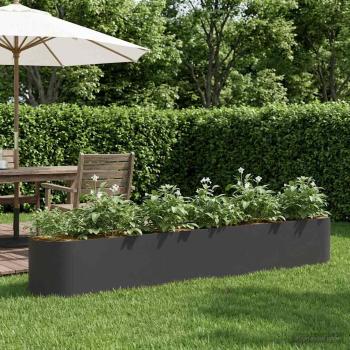 ARDEBO.de - Hochbeet im Garten Schwarz 280 x 40 x 40 cm