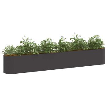 Hochbeet im Garten Schwarz 280 x 40 x 40 cm