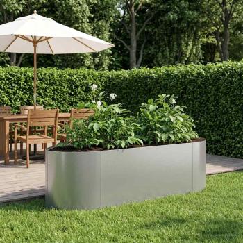 ARDEBO.de - Hochbeet im Garten Verzinkter Stahl 140 x 40 x 40 cm Stahl