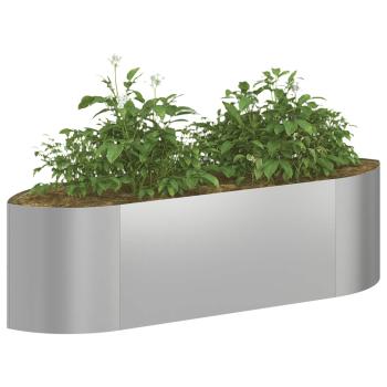 Hochbeet im Garten Verzinkter Stahl 140 x 40 x 40 cm Stahl