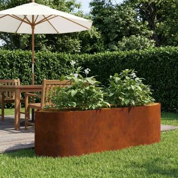 ARDEBO.de - Hochbeet im Garten Wetterfeststahl 140 x 40 x 40 cm Stahl