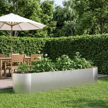 ARDEBO.de - Hochbeet im Garten Edelstahl 220 x 40 x 40 cm Stahl
