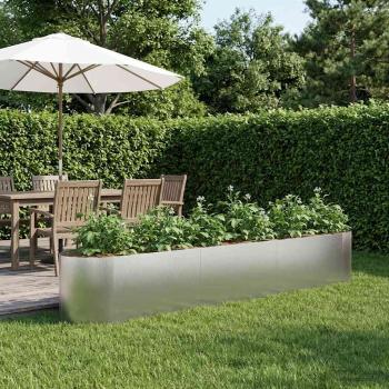 ARDEBO.de - Hochbeet im Garten Edelstahl 300 x 40 x 40 cm Stahl