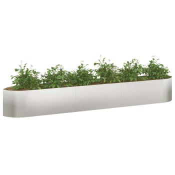 Hochbeet im Garten Edelstahl 300 x 40 x 40 cm Stahl