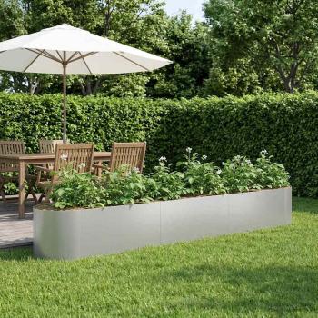 ARDEBO.de - Hochbeet im Garten Verzinkter Stahl 300 x 40 x 40 cm Stahl