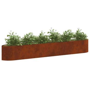 Hochbeet im Garten Wetterfeststahl 300 x 40 x 40 cm Stahl
