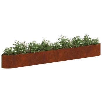 Hochbeet im Garten Wetterfeststahl 380 x 40 x 40 cm Stahl