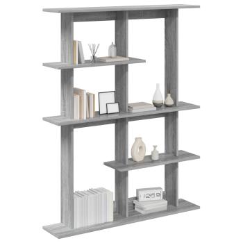 Wandregal Grau Sonoma 102 x 20 x 130 cm Holzwerkstoff