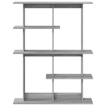 Wandregal Grau Sonoma 102 x 20 x 130 cm Holzwerkstoff