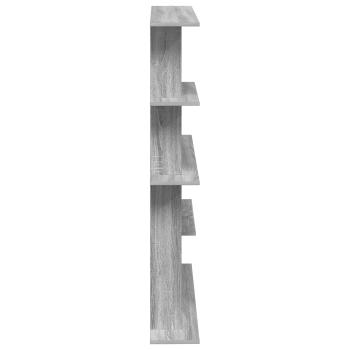 Wandregal Grau Sonoma 102 x 20 x 130 cm Holzwerkstoff