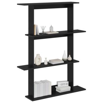 Wandregal Schwarze Eiche 100 x 20 x 126 cm Holzwerkstoff
