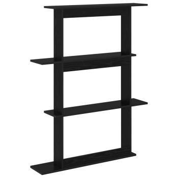 Wandregal Schwarze Eiche 100 x 20 x 126 cm Holzwerkstoff
