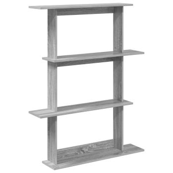 Wandregal Grau Sonoma 100 x 20 x 126 cm Holzwerkstoff