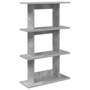 Wandregal Wandhalterung Betongrau 56 x 20 x 90 cm Holzwerkstoff