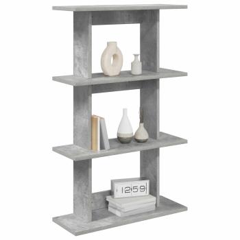 Wandregal Wandhalterung Betongrau 56 x 20 x 90 cm Holzwerkstoff