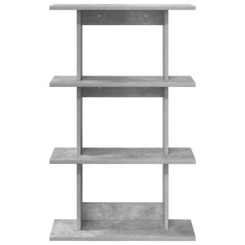 Wandregal Wandhalterung Betongrau 56 x 20 x 90 cm Holzwerkstoff