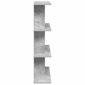 Wandregal Wandhalterung Betongrau 56 x 20 x 90 cm Holzwerkstoff