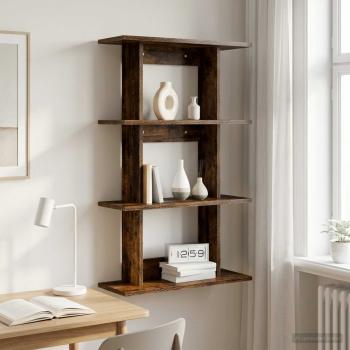 ARDEBO.de - Wandregal Wandhalterung Raucheiche 56 x 20 x 90 cm
