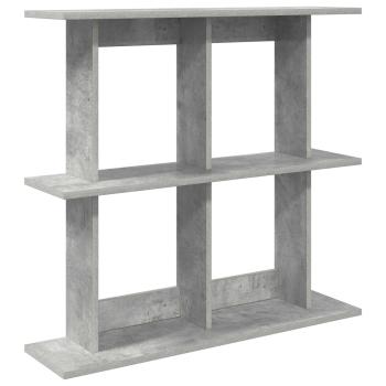 Wandregal Wandhalterung Betongrau 100 x 20 x 75 cm