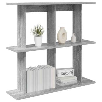 Wandregal Wandhalterung Grau Sonoma 100 x 20 x 75 cm