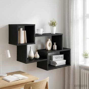 ARDEBO.de - Schwebendes Regal Wandhalterung Schwarze Eiche 87 x 20 x 55 cm