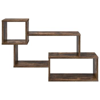 Schwebendes Regal Wandhalterung Raucheiche 87 x 20 x 55 cm