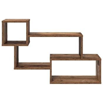 Schwebendes Regal Wandhalterung Altholz 87 x 20 x 55 cm