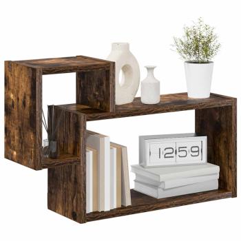 Wandregal Wandhalterung Raucheiche 55 x 15 x 35 cm