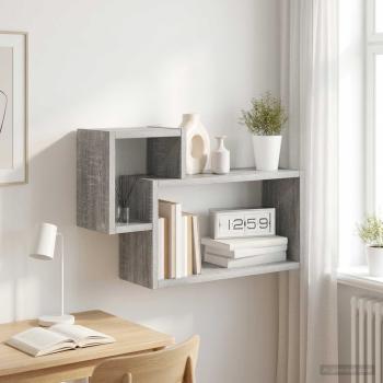 ARDEBO.de - Wandregal Wandhalterung Grau Sonoma 55 x 15 x 35 cm