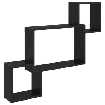 Wandregal Wandhalterung Schwarze Eiche 91,5 x 15 x 76 cm