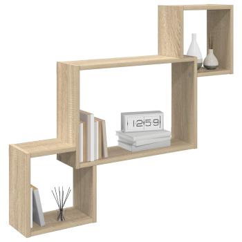 Wandregal Wandhalterung Sonoma-Eiche 91,5 x 15 x 76 cm