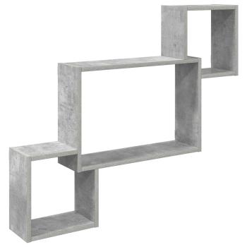 Wandregal Wandhalterung Betongrau 91,5 x 15 x 76 cm